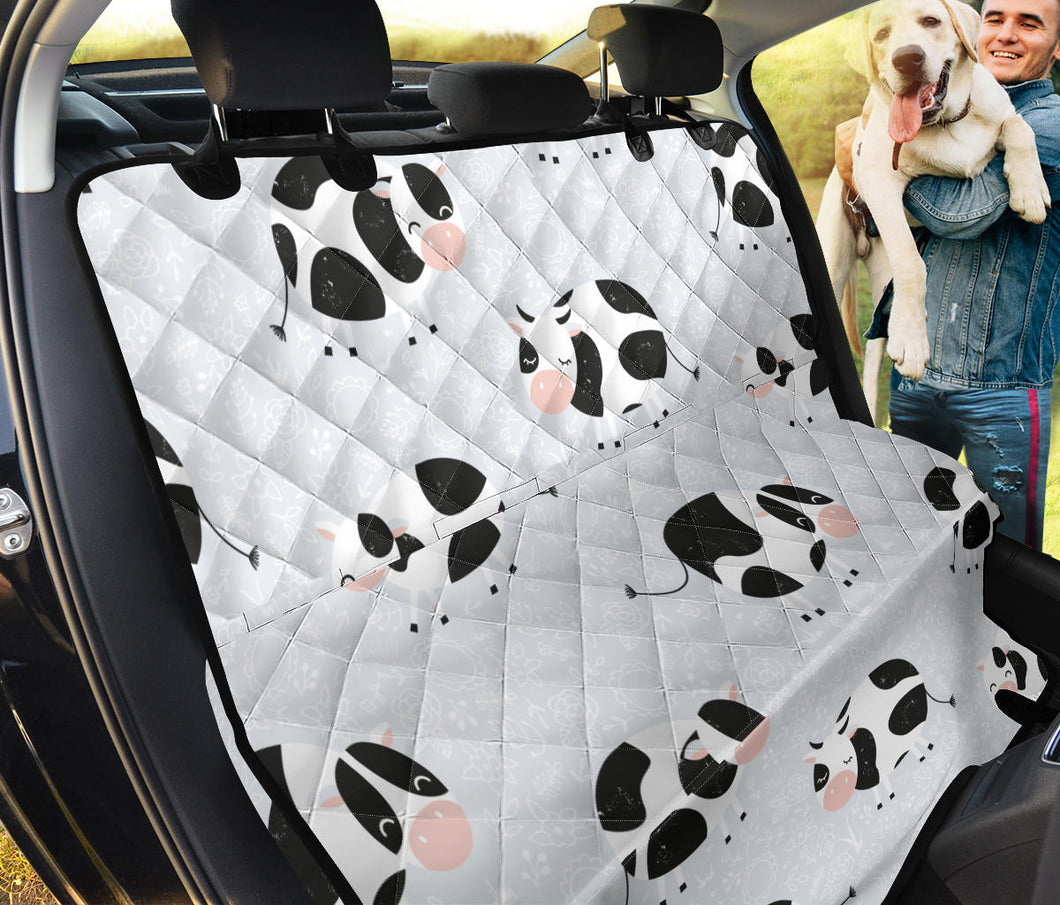 Cute Cows Pattern Dog Car Seat Covers