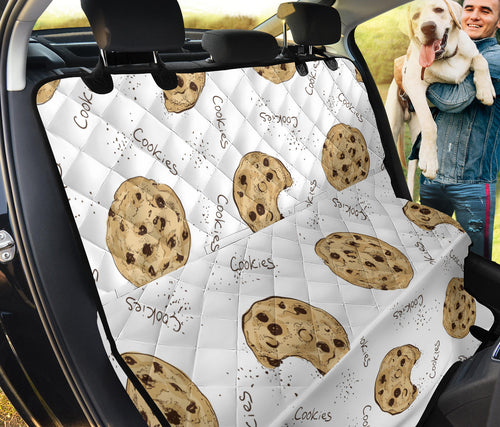 Sketch Style Cookie Pattern Dog Car Seat Covers