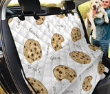 Sketch Style Cookie Pattern Dog Car Seat Covers