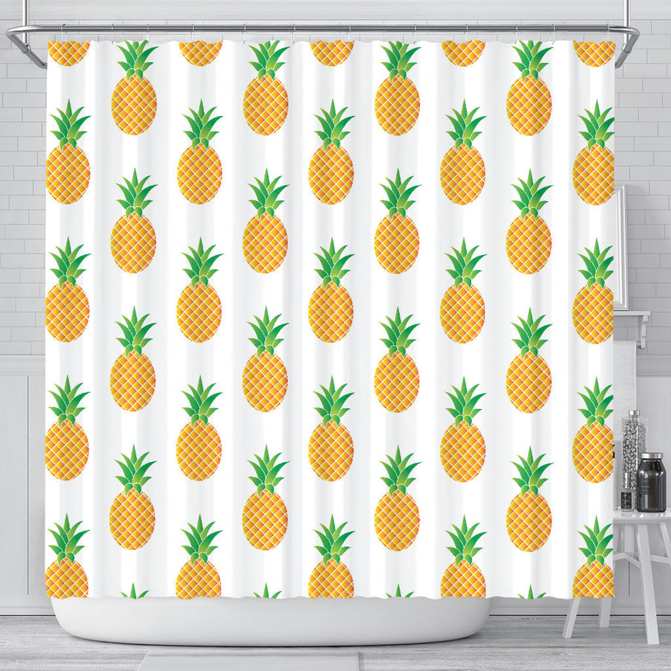 Pineapples Pattern Shower Curtain Fulfilled In US