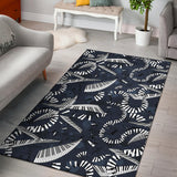 Piano Pattern Print Design 02 Area Rug