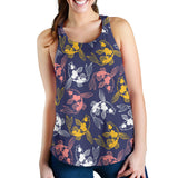 Koi Fish Carp Fish pattern Women Racerback Tank Top