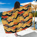 Kangaroo Australian Aboriginal Art Pattern Sarong