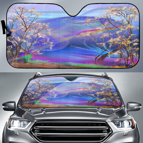 Surreal Night Car Sun Shade Auto Sun Shade