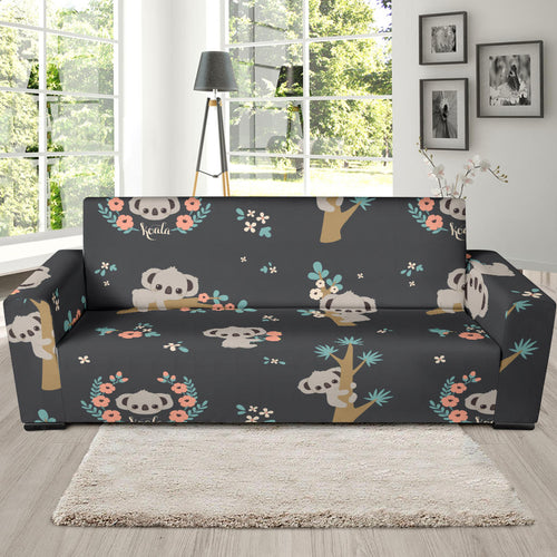Cute Koala Pattern Sofa Slipcover