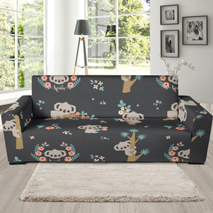 Cute Koala Pattern Sofa Slipcover