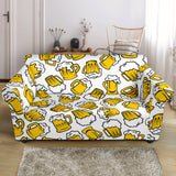 Beer Design Pattern Loveseat Couch Slipcover