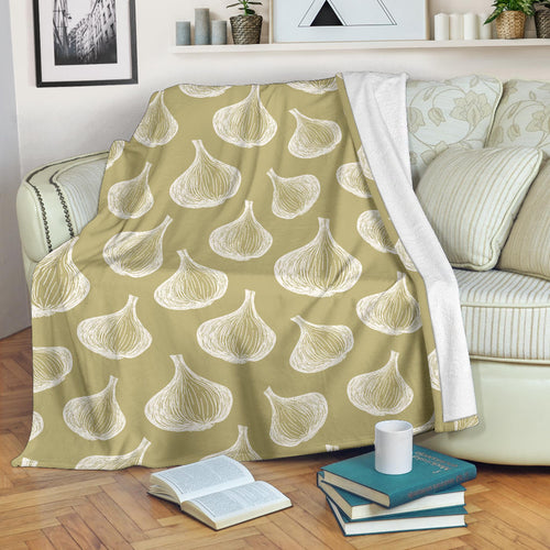 Garlic Design Pattern Premium Blanket