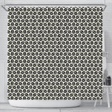 Coffee Bean Abstract Modern Pattern Shower Curtain Fulfilled In US