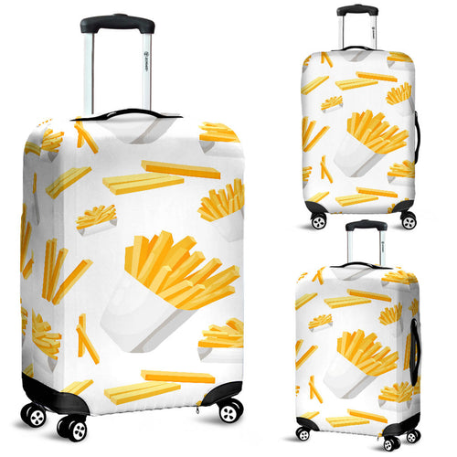 French Fries White Paper Box Pattern Luggage Covers