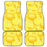 Lemon Pattern Front And Back Car Mats