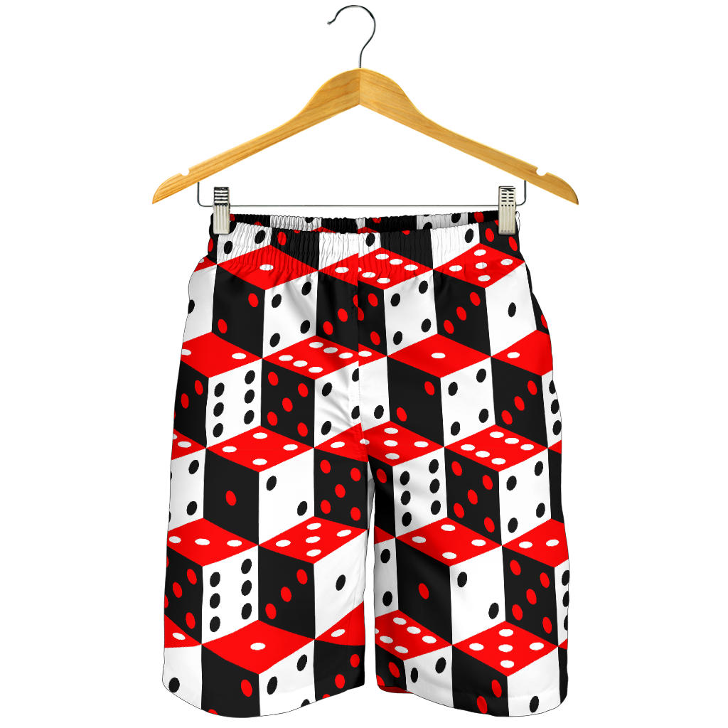 Dice Pattern Print Design 02 Men Shorts