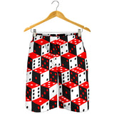 Dice Pattern Print Design 02 Men Shorts