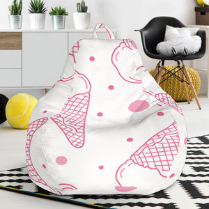 Hand Drawn Ice Cream Pattern Bean Bag Cover