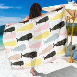 Whale Dot Pattern Sarong