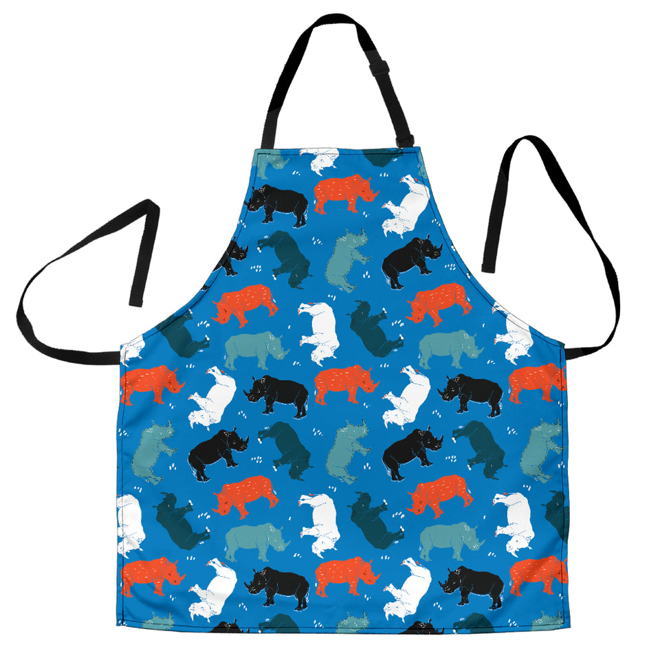 Colorful Rhino Pattern Adjustable Apron
