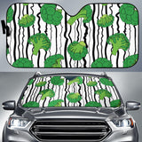 Cool Broccoli Pattern Car Sun Shade