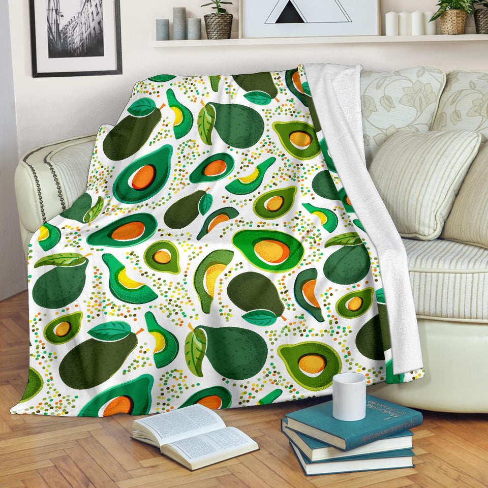 Avocado Design Pattern Premium Blanket