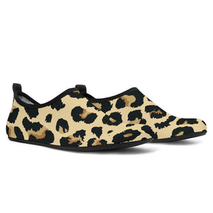 Leopard Print Design Pattern Aqua Shoes