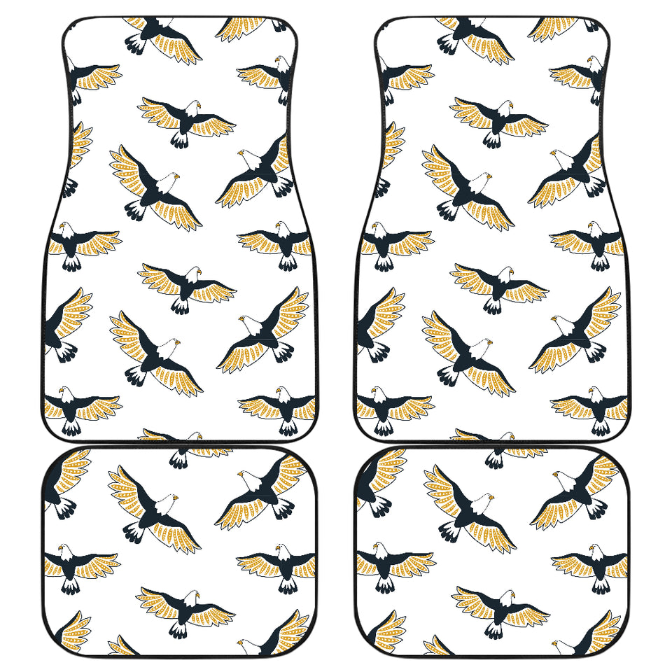 Eagle Pattern Print Design 03 Front and Back Car Mats