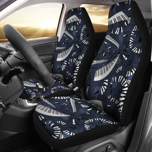 Piano Pattern Print Design 02 Universal Fit Car Seat Covers