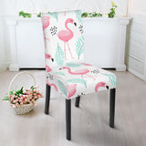 Cute Flamingo Pattern Dining Chair Slipcover