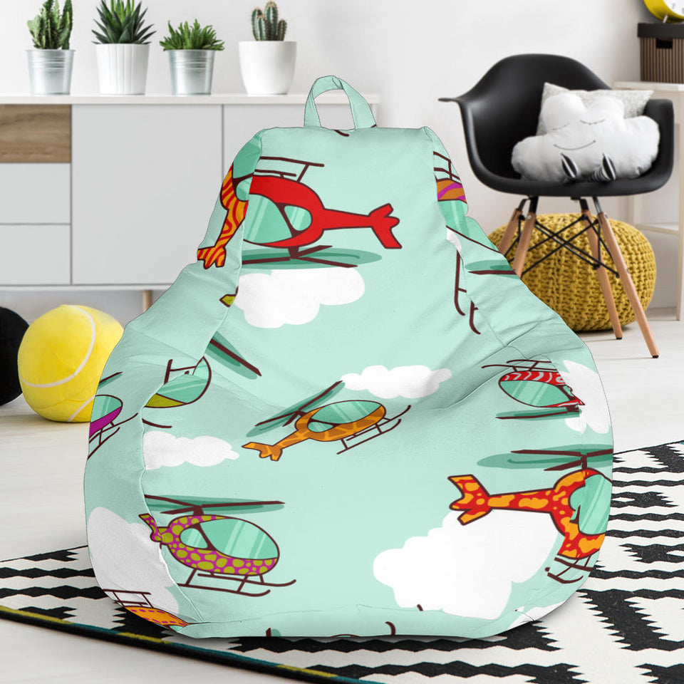 Helicopter Design Pattern Bean Bag Cover