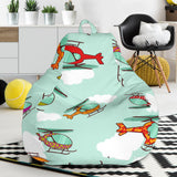 Helicopter Design Pattern Bean Bag Cover