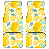 Lemon Design Pattern Front And Back Car Mats