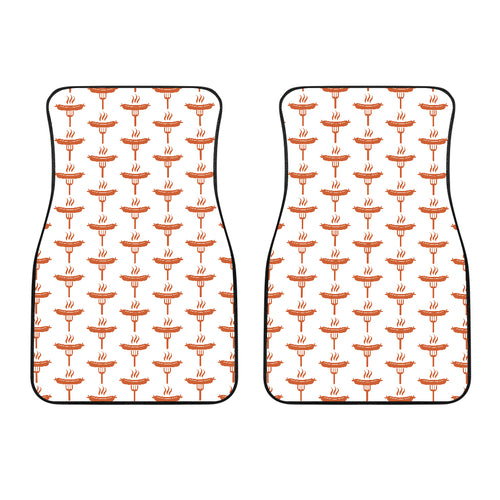 Sausage Pattern Print Design 05 Front Car Mats