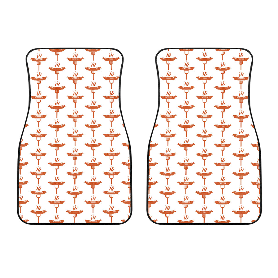 Sausage Pattern Print Design 05 Front Car Mats