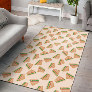 Sandwich Pattern Print Design 01 Area Rug