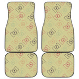 Camera Pattern Print Design 01 Front and Back Car Mats