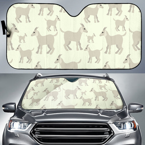 Little Young Goat Pattern Car Sun Shade