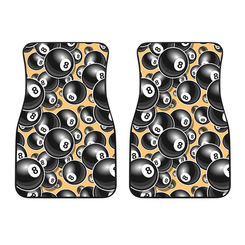 Billiard Ball Pattern Print Design 04 Front Car Mats