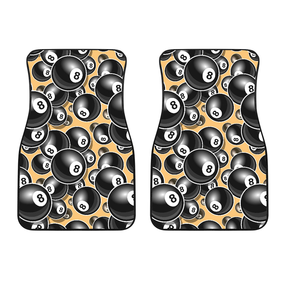 Billiard Ball Pattern Print Design 04 Front Car Mats