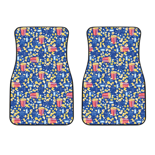 Popcorn Pattern Print Design 01 Front Car Mats