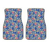 Popcorn Pattern Print Design 01 Front Car Mats