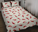 Chili peppers pattern Quilt Bed Set
