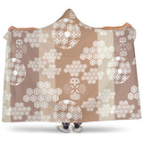 Beautiful Hexagon Japanese  Pattern Hooded Blanket