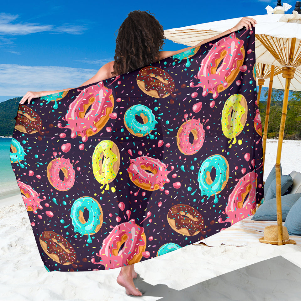 Colorful Donut Glaze Pattern Sarong
