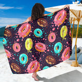 Colorful Donut Glaze Pattern Sarong