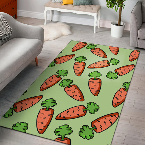 Carrot Pattern Print Design 05 Area Rug