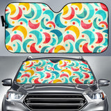 Colorful Moon Pattern Car Sun Shade