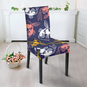 Koi Fish Carp Fish Pattern Dining Chair Slipcover