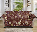 Coffee bean flower pattern Sofa Cover Protector