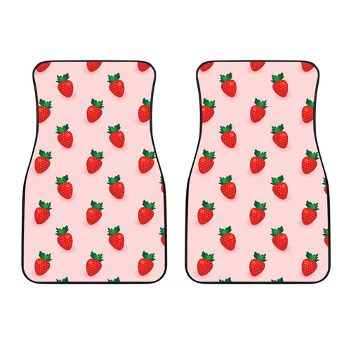Strawberry Beautiful Pattern Front Car Mats