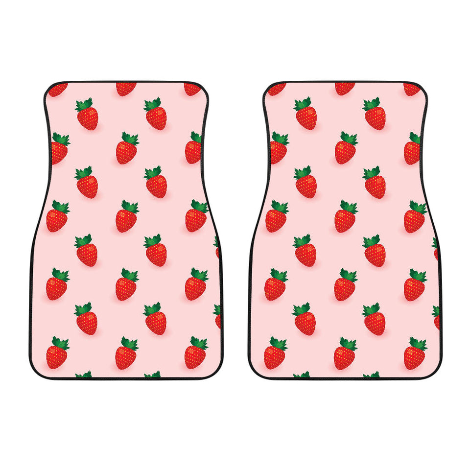 Strawberry Beautiful Pattern Front Car Mats
