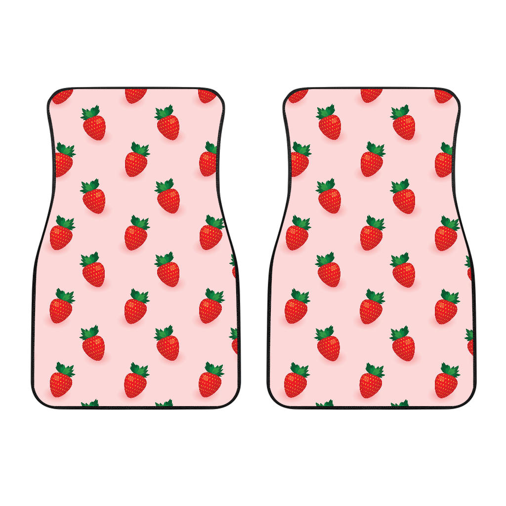 Strawberry Beautiful Pattern Front Car Mats