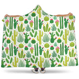 Cactus Pattern Hooded Blanket